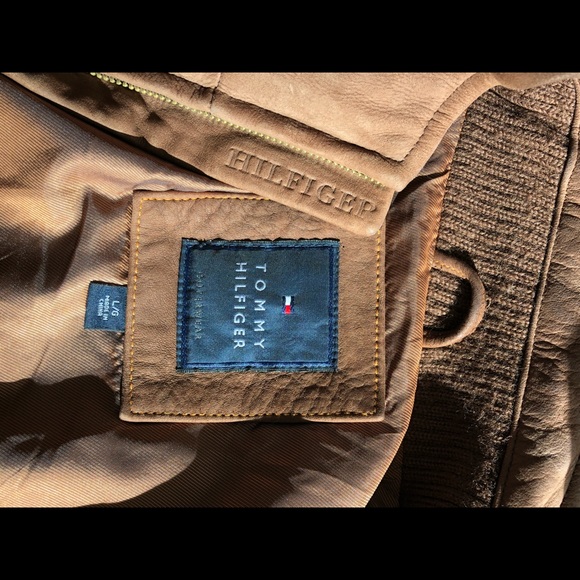 Tommy Hilfiger Suede Leather Coat - Picture 6 of 7